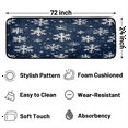 thumbnail image 2 of CURLYOOT Winter Snowflakes Runner Rug 2'x6' Washable Kitchen Runner Rug Indoor Non Slip Laundry Rugs Floor Carpet for Hallway Kitchen Entryway Bedroom Living Room, 2 of 9
