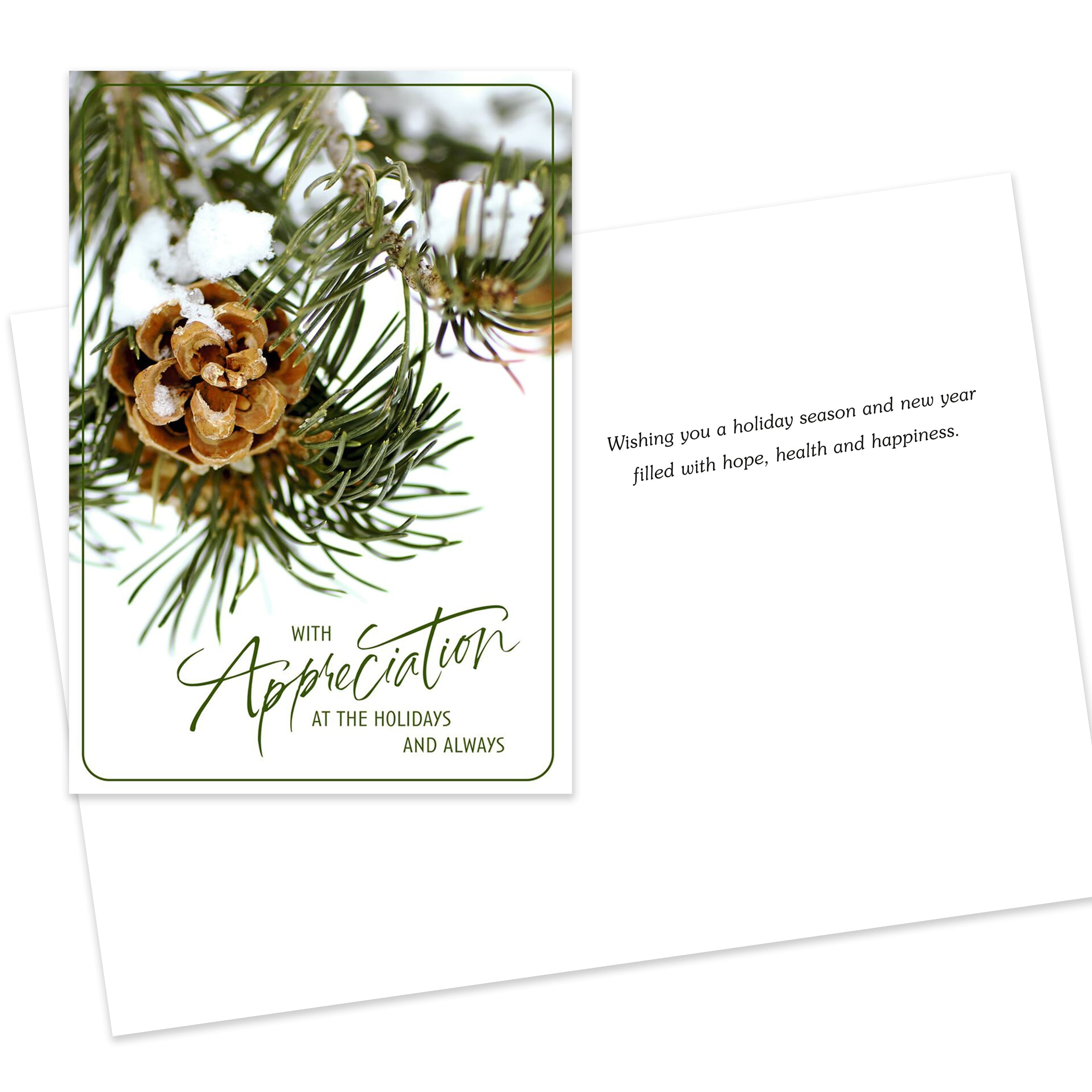 Hallmark Business Bulk Assorted Happy Holidays Cards (Season's Greetings), 100 Pack