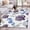 Blue Purple, variant on Bathroom Rugs 2x3 Ft, Brown Starfish Coastal Non Slip Area Rugs for Kitchen Bedroom Entryway, Coral Nautical Summer Ocean Washable Carpet Runner Rug Floor Mats for Bedroom Home Decor