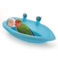 thumbnail image 4 of Lavabo de baño para pájaros con espejo, lavabo de baño de piel de tigre para periquito, lavabo para comida, 4 of 5