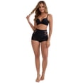 thumbnail image 5 of DARING DIVA Women's High-Waisted Tummy Control Briefs Lace Trim L Black, 5 of 5