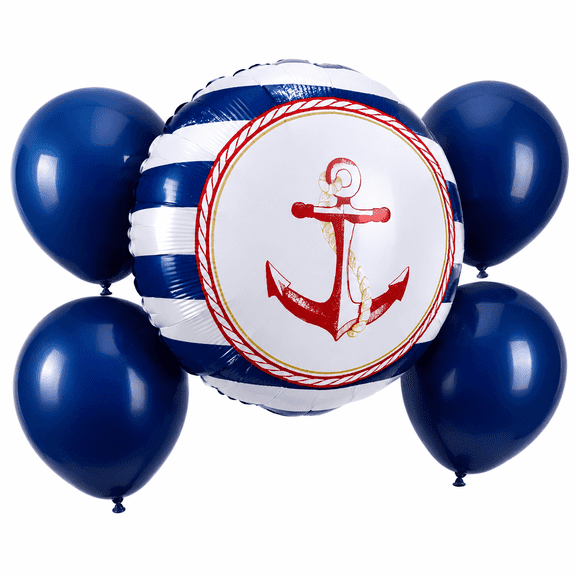 LoonBalloon 34 Inch Red Number 3 Foil Balloon Set with 8 Latex Balloons