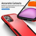 thumbnail image 4 of Feishell Case Fit for iPhone 11 Pro 5.8 inch,Military Grade Shockproof Protection Hybrid Armor Double Layer Hard PC + Soft TPU Drop Resistant Anti-Fingerprint Phone Cover,Red+Black, 4 of 7