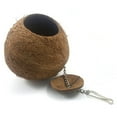 thumbnail image 3 of Ludlz Coconut Bird Nest,Natural Coconut Shell Bird Nest House Hut Cage for Pet Parrot Budgies Parakeet, 3 of 7