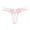 Pink, variant on Women's Crotchless Panties With Pearls Transparent Massage Function No Need To, L, Pink