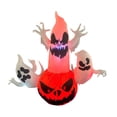 thumbnail image 3 of Calabaza inflable perfecl para decoración de exteriores de Halloween con luces LED Jardín interior Césped Patio Jardín Iluminado, 3 of 9