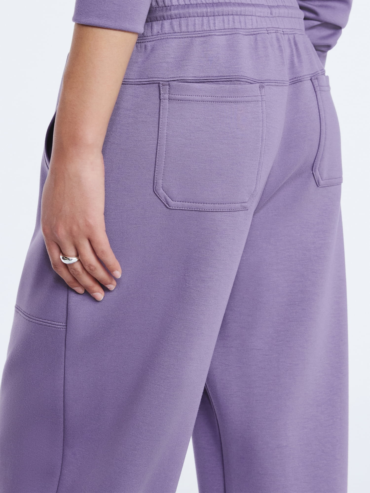 Scoop Women's and Women's Plus New Scubaknit Barrel Pants, Sizes XS-4X