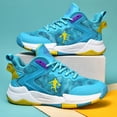 thumbnail image 2 of Zapatillas de baloncesto antideslizantes para niños, zapatos de entrenamiento deportivo para niños, zapatillas suaves y antideslizantes, suela gruesa, nueva marca Unisex, 2 of 5