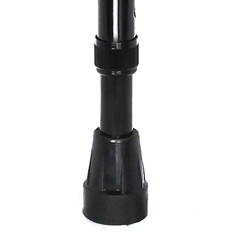McKesson Black Steel Offset Handle Cane, Adjustable Height 29.75