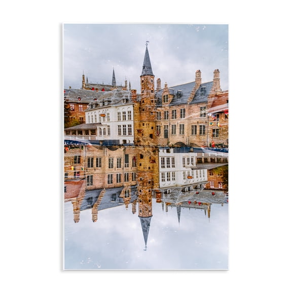 Stupell Industries Historical Architecture Reflection Wall Plaque Art design by Robin Vandenabeele, 15 x 10