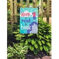 thumbnail image 2 of SIDONKU Creative Phrase and Woman Colorful Lettering Reading Keep Calm Read Garden Flag Decorative Flag House Banner 28x40 inch, 2 of 2