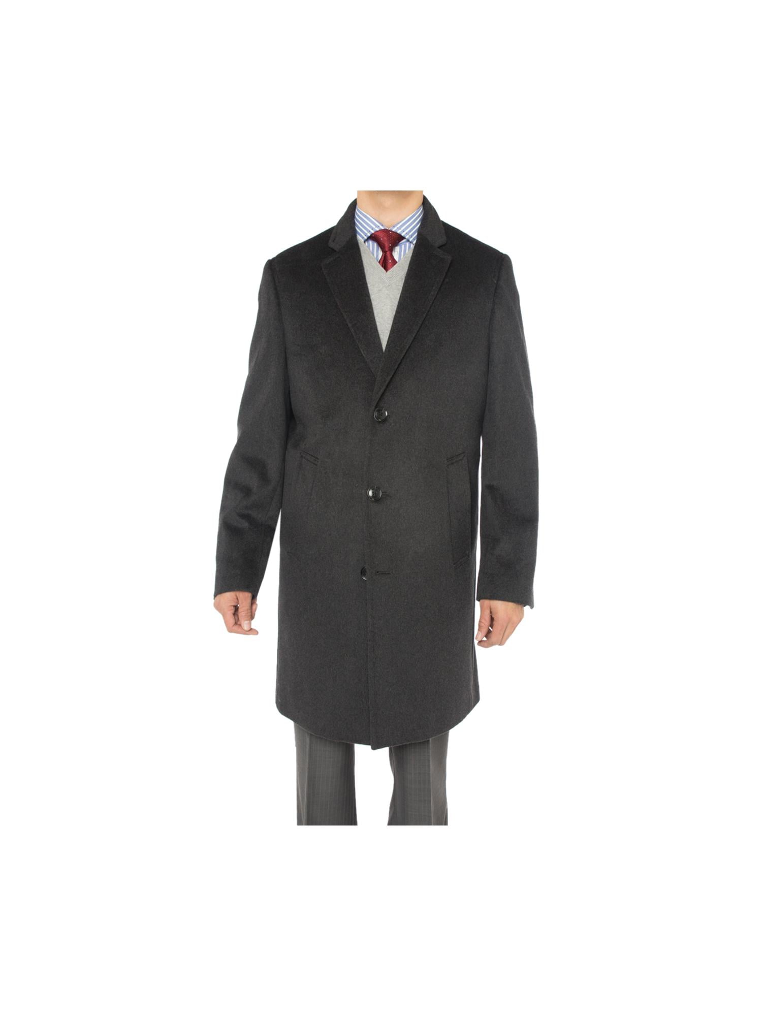 Mens Knee Length Cashmere Blend Overcoat Mens Knee Length Cashmere Blend Overcoat