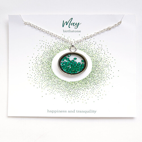 Floating Birthstone Locket Necklaces 
