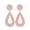 Rose Gold, variant on SmartBy Bohemia Women Geometric Emboss Hollow Teardrop Dangle Stud Earrings Jewelry Gift