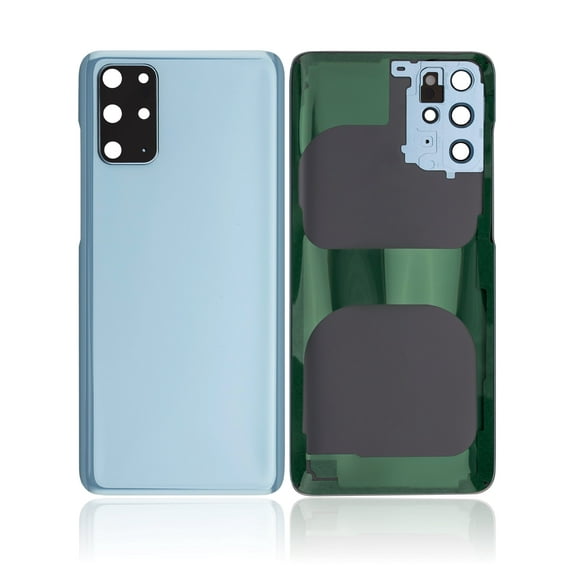 Replacement Back Cover Glass With Camera Lens Compatible For Samsung Galaxy S20 Plus (Service Pack) (Cloud Blue)