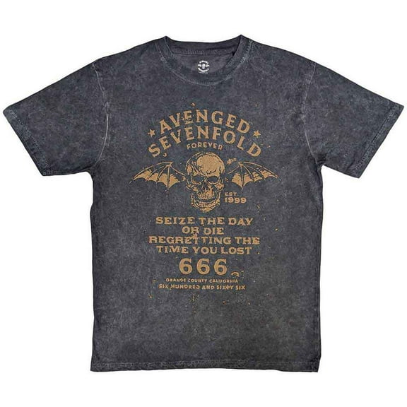 Avenged Sevenfold Unisex T-Shirt Seize The Day (Wash Collection) (Large)