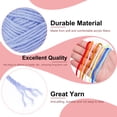 thumbnail image 3 of Uxcell 2Pcs Crocheting Yarn Light Blue 4 Ply Acrylic Yarn 100g 197 Yards, 3 of 6
