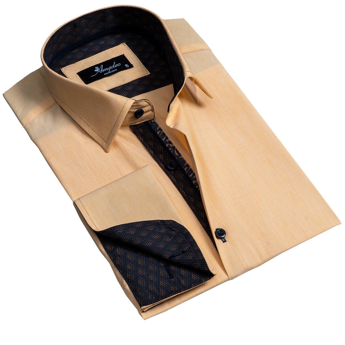 men's dress shirts with cufflink holes The White Fine Twill French Cuff Dress Shirt  Ledbury