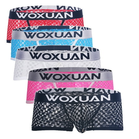 

Pxiakgy intimates for women Underwear Men Hole Briefs Wire Underpants U Imitation Lows Net Waist As shown + S