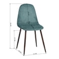 thumbnail image 5 of Homy Casa Set of 4 Upholstered Side Chair Dining Chairs for Kitchen, Green, 5 of 10