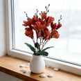 thumbnail image 1 of Arrangement en Soie Réaliste pour Centre de Table à la Maison Bouquet avec Pétales Réalistes, 1 of 6