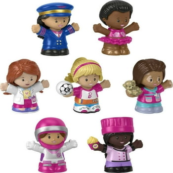 Fisher-Price Little People Barbie You Can Be Anything Figure Pack, 7-Piece Toddler Toy
