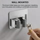 thumbnail image 4 of Mop Broom Holder, 5 Pcs Stainless Steel Self Adhesive Mop Holder Wall Mounted with Hooks Hanger Nail Free Glue Auxiliary Stickers, Self-Adhesive Broom Holder for Bathroom, Kitchen(Silver), 4 of 5