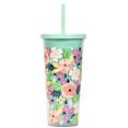 thumbnail image 1 of Vaso Steel Mill & Co de 700 ml con tapa y pajita reutilizable, color verde, 1 of 1
