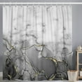 thumbnail image 2 of Grey Shower Curtain, Abstract Marble Shower Curtain for Bathroom Waterproof Fabric Shower Curtain Set with Hooks-72"W x 96"L (Pack of 1), 2 of 7
