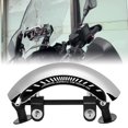 thumbnail image 2 of Motorcycle Rearview Mirror 180 Degree Holographic Wide angle Rear View Mirror Adjustable Blind Spot Mirror for Dirt Bikes Access Silver, 2 of 6