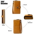 thumbnail image 4 of Egoelife Women Wallet RFID Blocking PU Leather Purse Large Capacity Credit Card Holder with ID Window Zipper Coin Pocket Clutch Wristlet, 4 of 7