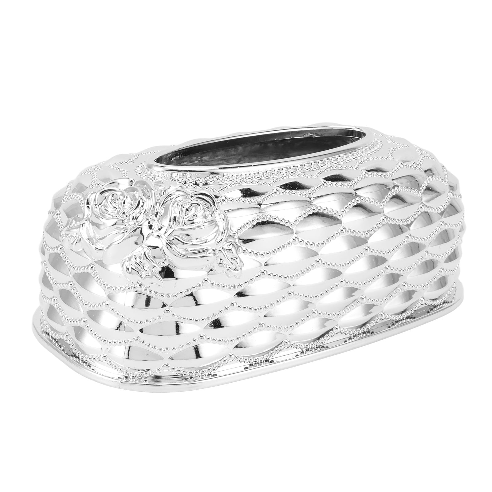 Silver Tissue Box Holder, Tissue Box Holder Elegance For Office