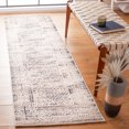 thumbnail image 2 of SAFAVIEH Classic Vintage Charlie Diamond Polyester Runner Rug, Beige/Black, 2'3" x 8', 2 of 7
