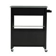 thumbnail image 4 of Riverbay Furniture Transitional Wood/Granite Top Kitchen Cart in Black, 4 of 16
