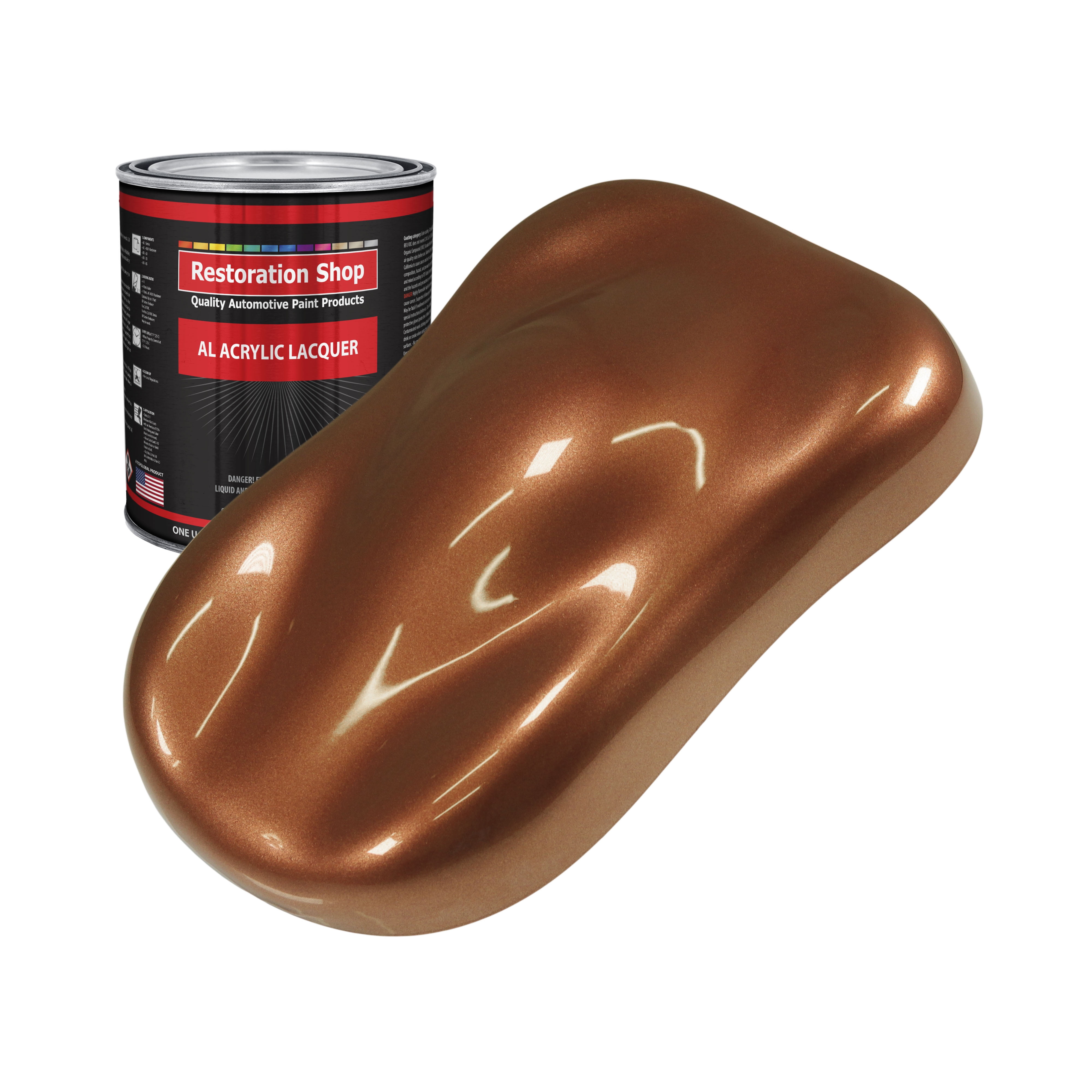 Restoration Shop Firemist Copper Acrylic Lacquer Auto Paint Quart