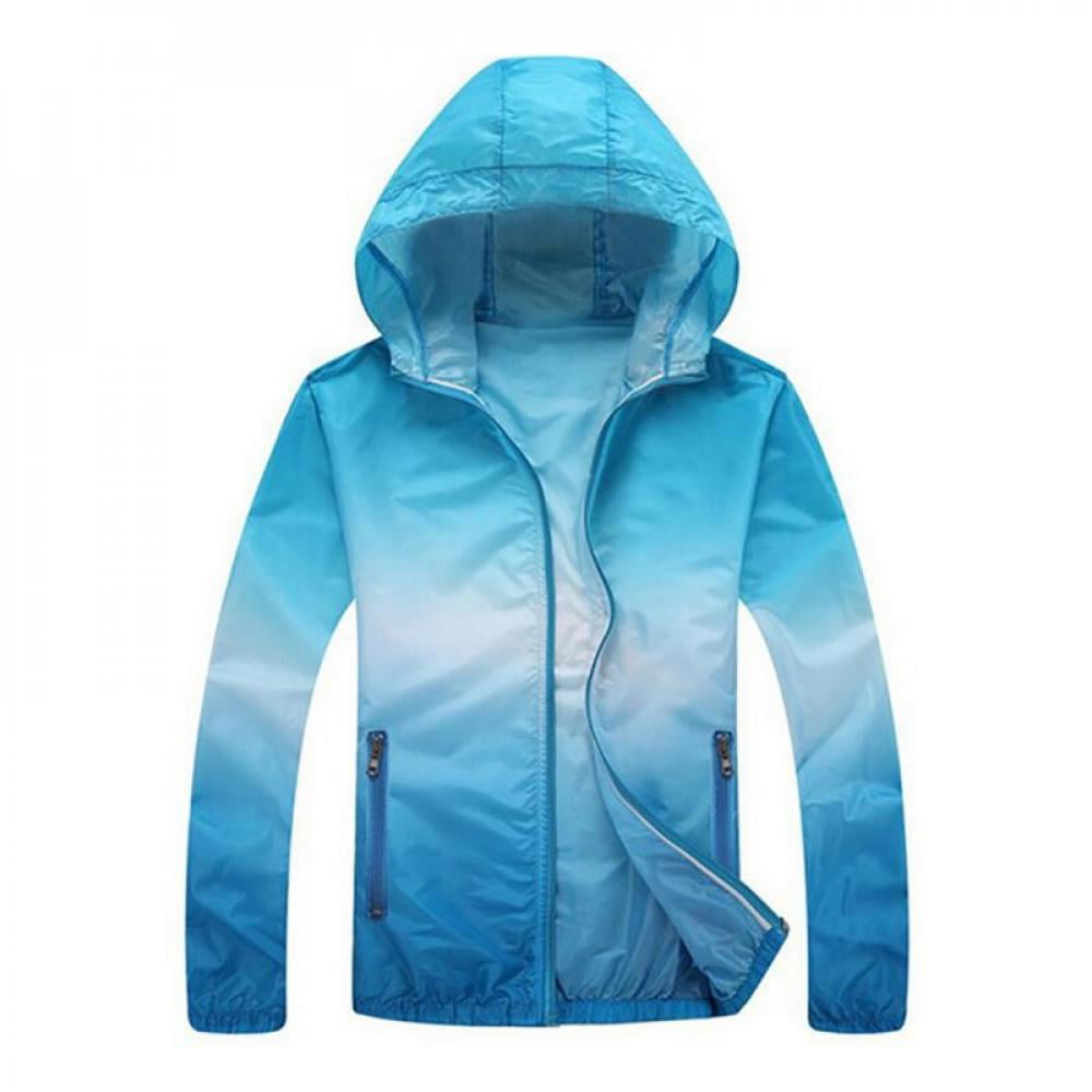 Unisex Skin Coat Anti UV Lightweight Outdoor Hoodie Cycling Running Windbreaker Jacket 