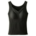 thumbnail image 2 of Mepaouo Sleeveless Thermal Tank Top for Women Sweetheart Neck Fleece Camisole Warm Base Layer(Black,XL), 2 of 7