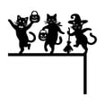 thumbnail image 2 of sruoe Halloween Black Cat Door Topper, Halloween Metal Cat Silhouette Sign, Halloween Door Corner Art, Halloween Home Decor for Front Door, Wall, Porch Display, 2 of 8