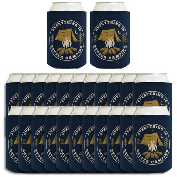 Funny Camping Gift Women Everything Is Better Camping 24-Pack Can Drink Thermocoolers Party Pack