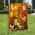 thumbnail image 5 of Jesus Christ Flag Lion Of Judah And Lamb Of God LNH043F - Garden Flag (11.5" x 17.5"), 5 of 6