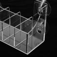 thumbnail image 3 of Estante de almacenamiento versátil con ventosa, acrílico, para refrigerios, puerta de refrigerador, 5 compartimentos, organizador transparente, 3 of 6