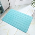 thumbnail image 5 of Carpet Polyester Carpet Memory Cotton Outdoor Indoor And Outdoor Bathroom Kitchen Carpet Floor Mat Grid 60X40Cm Light Blue, 5 of 6