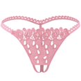 thumbnail image 2 of VONCOS Womens Lace Thongs 3 Pack, No Show Seamless Underwear Soft Nylon Spandex Panties, Black Pink Red Assorted Colors,Size Free Size, 2 of 2