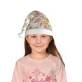 thumbnail image 5 of Cauagu Tropical Flamingo Pineapple Pattern Christmas Hat for Kids,Xmas Holiday Hat Santa Hat for Boys & Girls Festive Headwear Accessories for Christmas/New Year/Holiday, 5 of 6