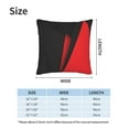 thumbnail image 4 of Red Black Abstract Couch Square Decorative Throw Pillow Covers Set of 2 for Sofa Bed Cushion Covers Home Decor 18"x18", 4 of 7