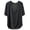 Dark Gray, variant on Womens Deep Scoop Neck T Shirt Solid Color Drop Shoulder Batwing Short Sleeve Tee Curved Hem Slouchy Loose Fit Casual Summer Tops
