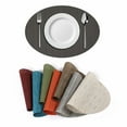 thumbnail image 4 of Sets de Table Motif Ovale Antidérapants Isolation Thermique Sets de Table Lavables Décoration de Table à Manger Beige,1*Table de Table en Solde, 4 of 9