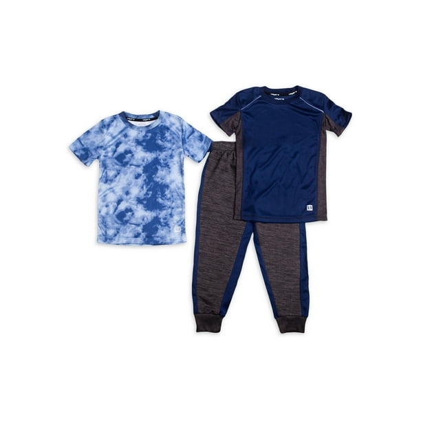 Layer 8 Boys Active Tee and Knit Pants Set, 3Piece, Sizes 47