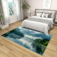 thumbnail image 4 of 6x9 Rug, Mountain Rug Washable Non Slip Soft for Living Room Bedroom, Nature Landscape Area Rug, Forest Scenery Carpet, Mountain Home Decor & Gifts, 4 of 7