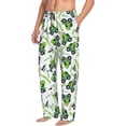 thumbnail image 3 of Mens Pajama Pants - Soft Sleep & Lounge Pants for Men, green rainbow car Cuteness Casual PJ Bottoms Pants with Pockets, 3 of 5